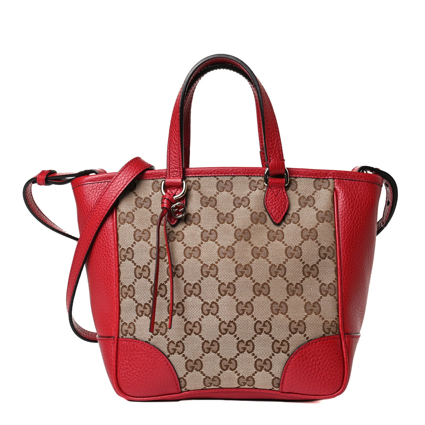 Monogram Small Bree Tote Red