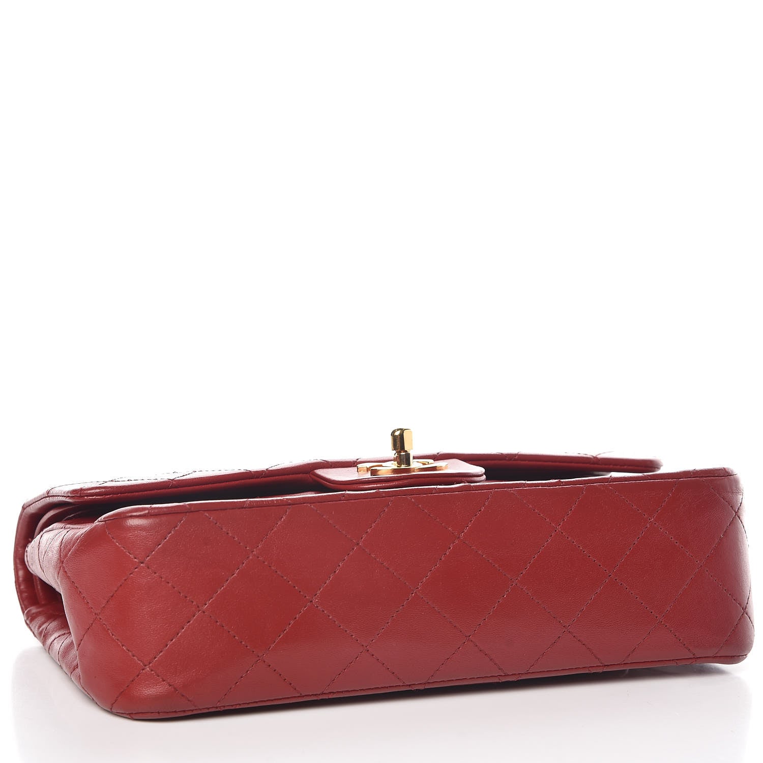 Chanel Lambskin Quilted Small Double Flap Red 4 of 13