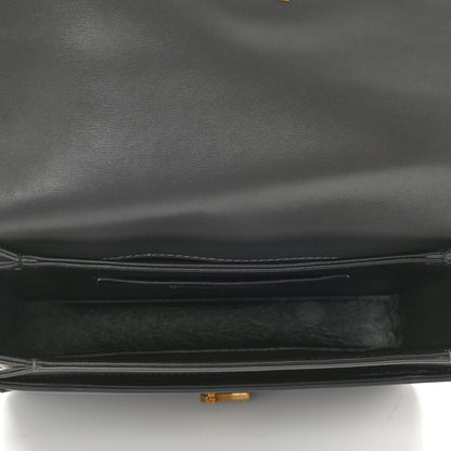 Saint Laurent Box Calfskin Monogram Medium Solferino Satchel Storm 4 of 7