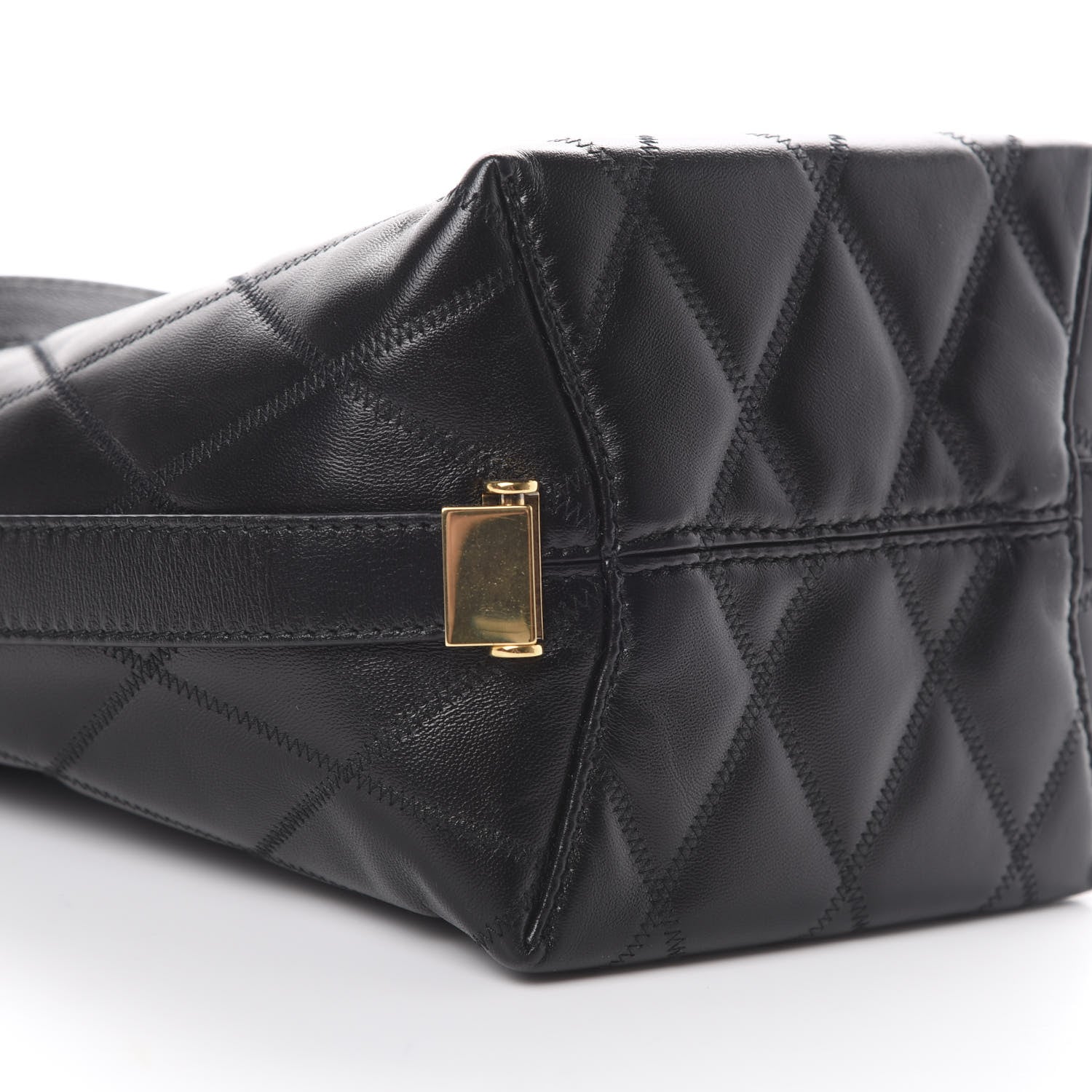 Givenchy Lambskin Quilted Mini GV Bucket Bag Black 7 of 8