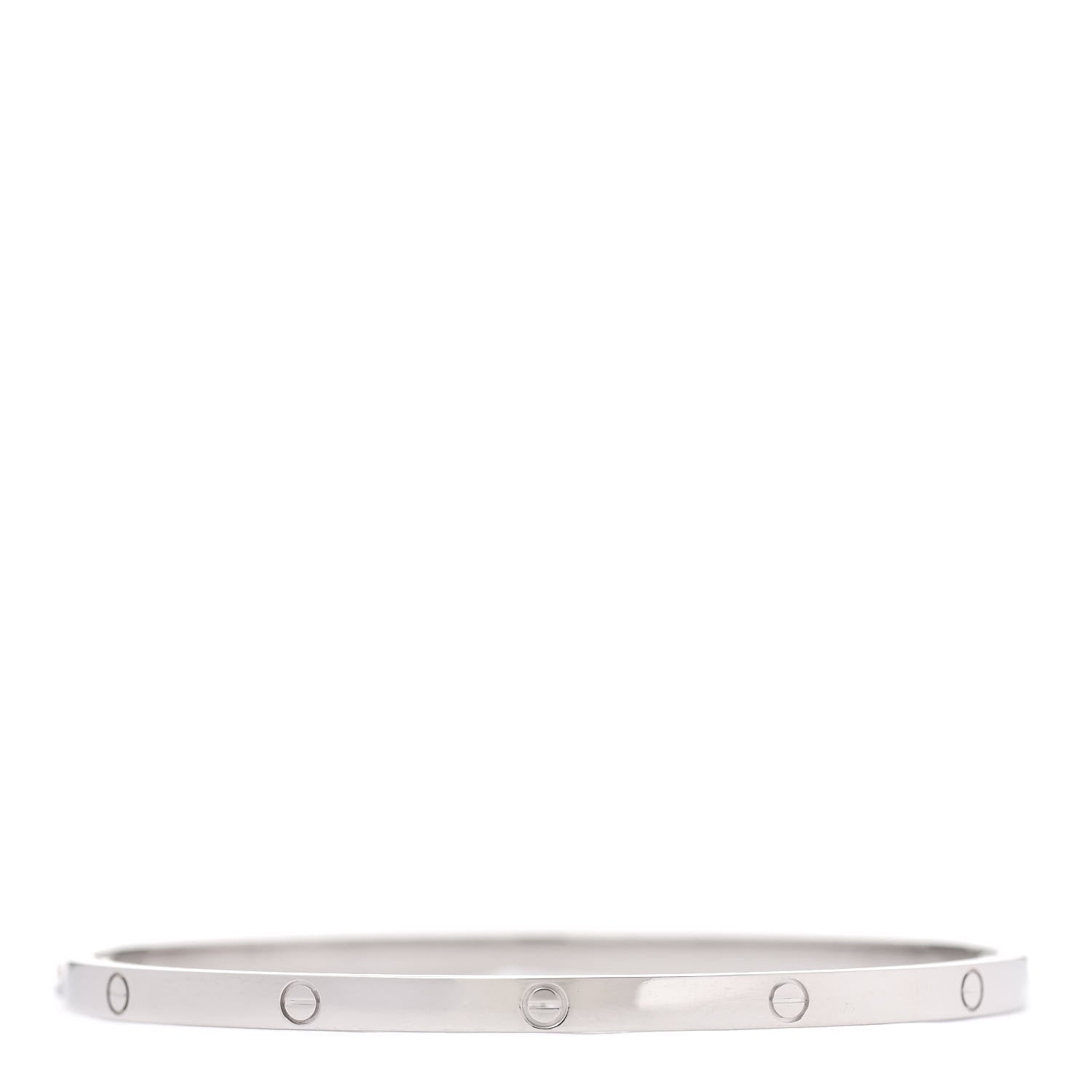 Cartier 18K White Gold Small LOVE Bracelet 19 3 of 6