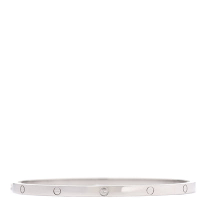 Cartier 18K White Gold Small LOVE Bracelet 19 3 of 6