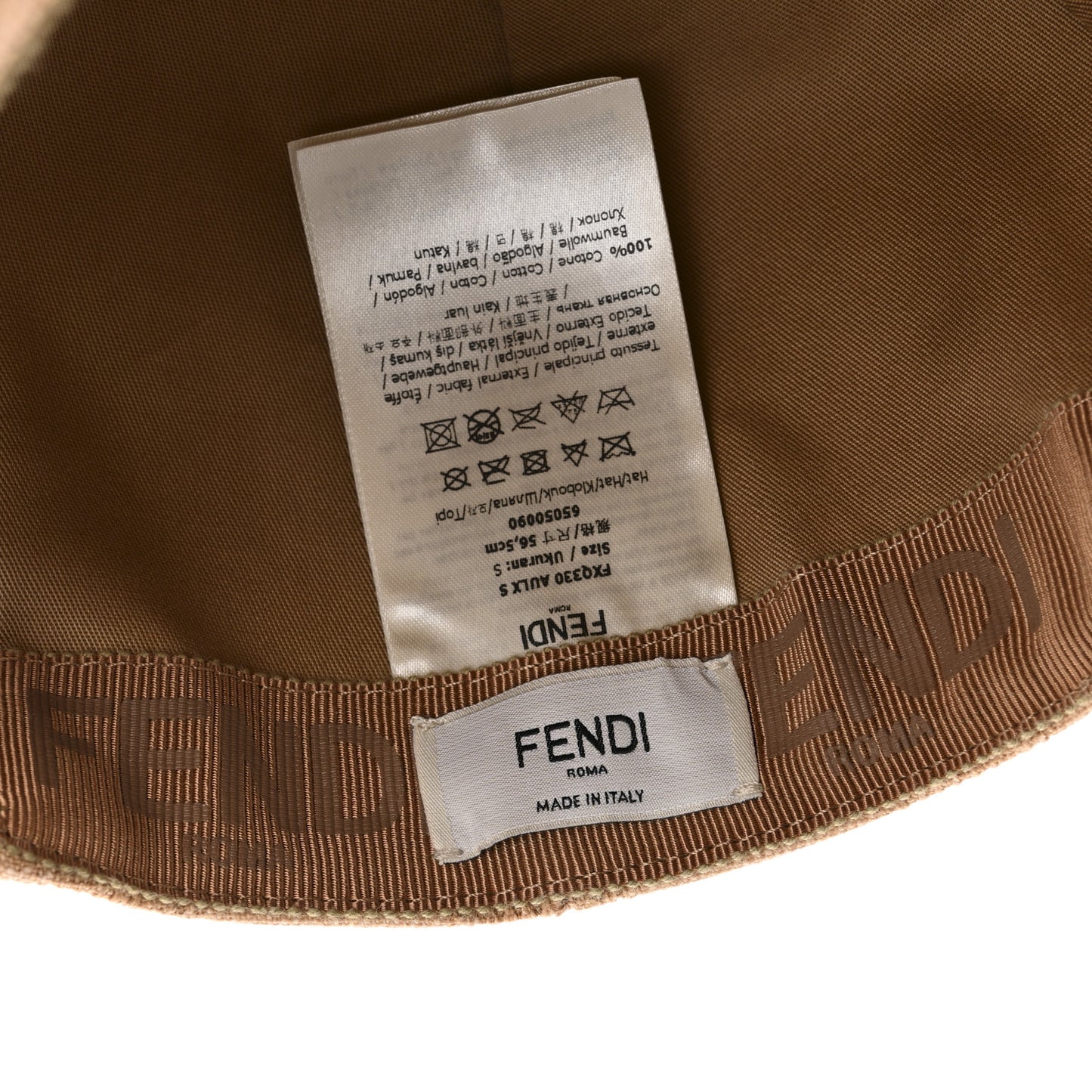 Canvas FF Baseball Cap S Brown