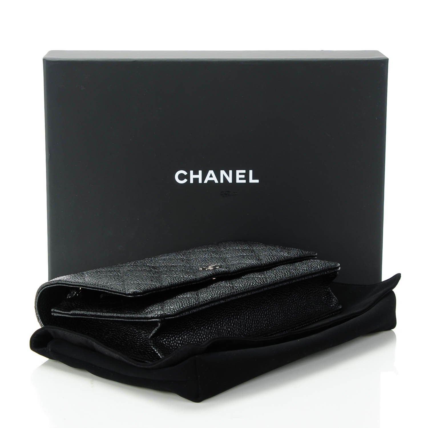 Chanel Caviar Quilted Wallet On Chain WOC Black 4 of 8