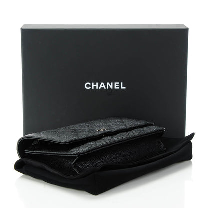 Chanel Caviar Quilted Wallet On Chain WOC Black 4 of 8