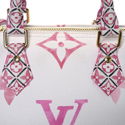 Louis Vuitton Monogram Giant By The Pool 2.0 Speedy Bandouliere 25 Rose 7 of 15