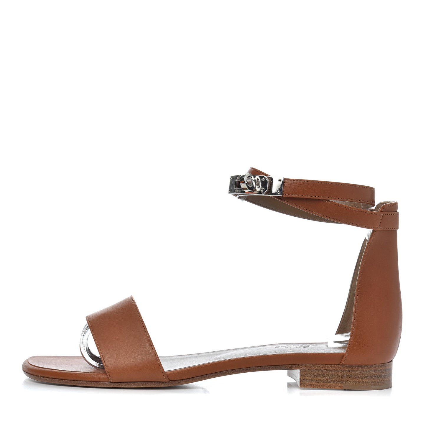 Heritage Calfskin Baia Sandals 38 Naturel