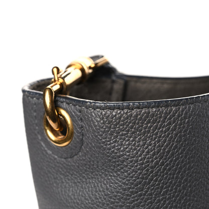 Celine Soft Grained Calfskin Sangle Bucket Bag Grey 10 of 10