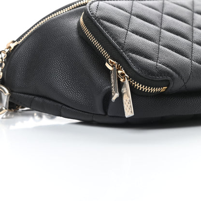 Chanel Caviar Quilted Business Affinity Waist Belt Bag Black 9 of 11
