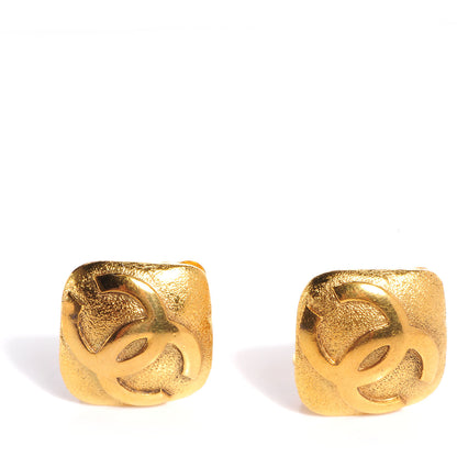 Chanel CC Clip On Earrings Gold 1 of 4