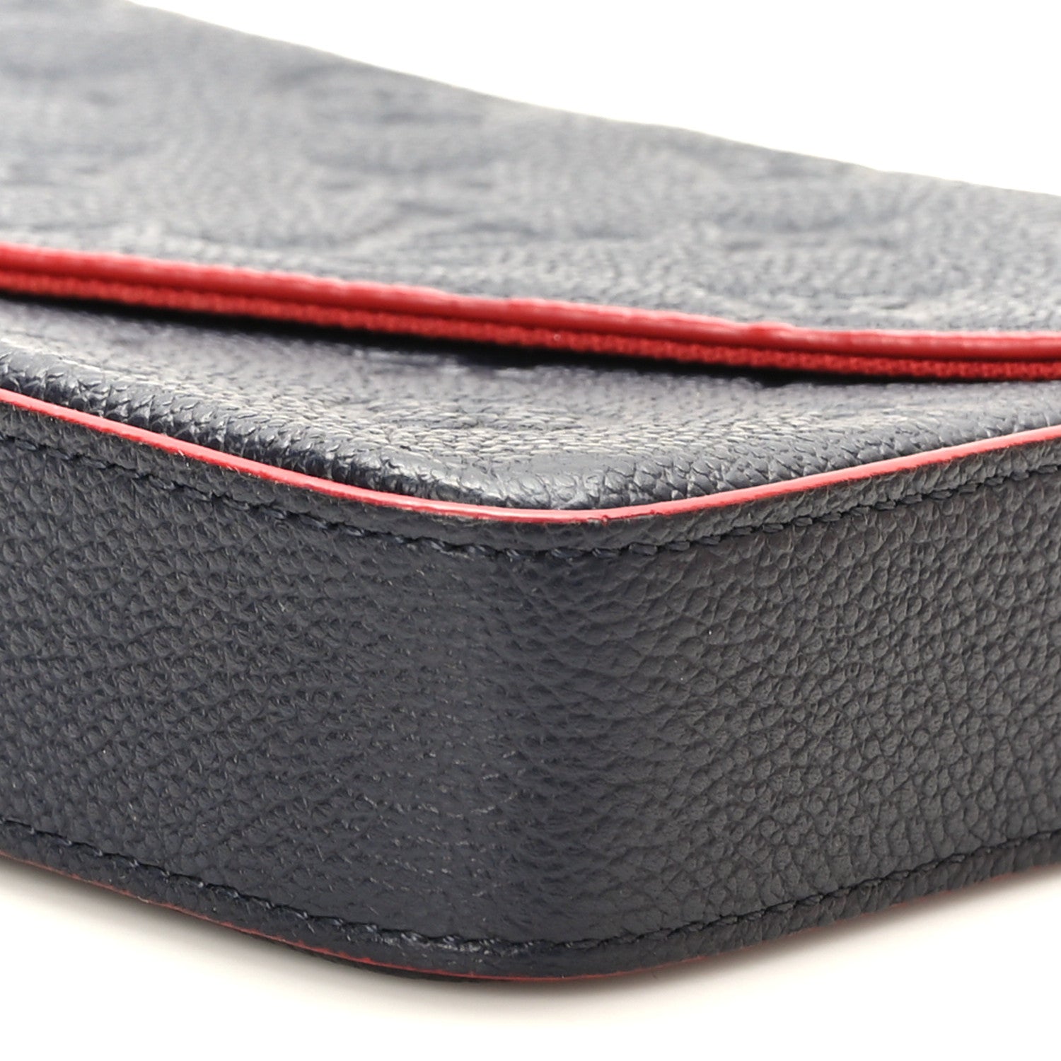 Louis Vuitton Empreinte Pochette Felicie Chain Wallet Marine Rouge 9 of 10