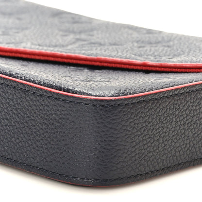 Louis Vuitton Empreinte Pochette Felicie Chain Wallet Marine Rouge 9 of 10