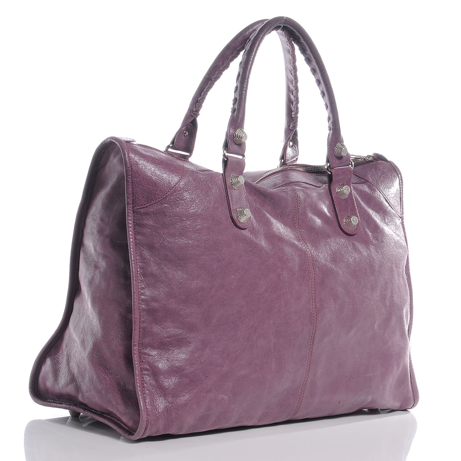 Balenciaga Agneau Giant 21 Silver Hardware Weekender Murier 3 of 14
