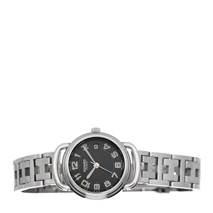 Hermes Stainless Steel 25mm Pullman Quartz Watch Grey 2 of 5