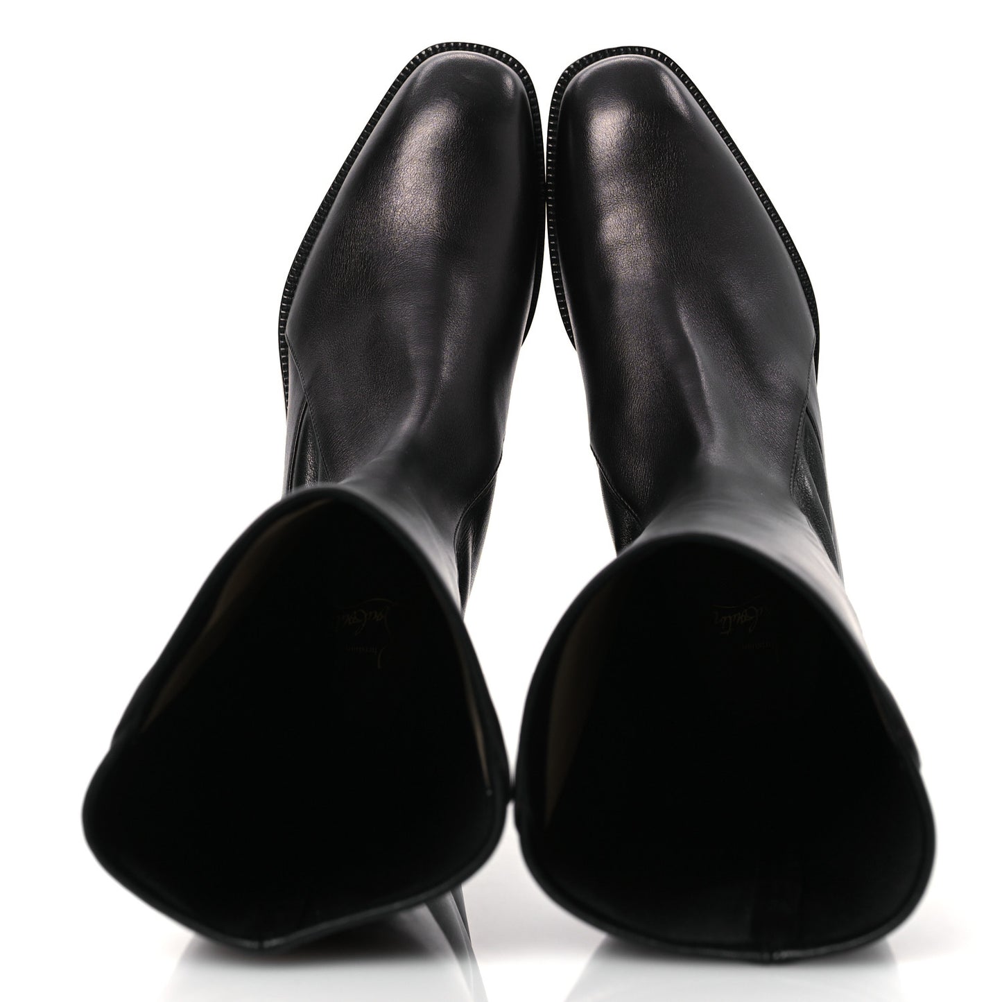 Nappa Tagastretch Flat Knee Boots 37.5 Black
