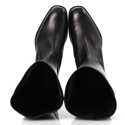 Christian Louboutin Nappa Tagastretch Flat Knee Boots 37.5 Black 2 of 10