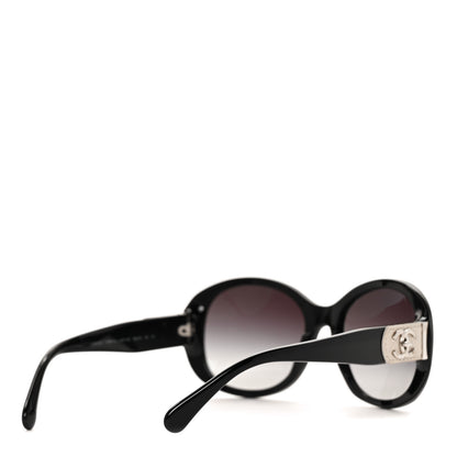 Chanel Acetate CC Turnlock Sunglasses 5235-Q Black Beige 4 of 7