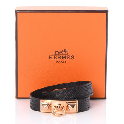 Hermes Epsom Rivale Double Tour Bracelet XS Black 8 of 8