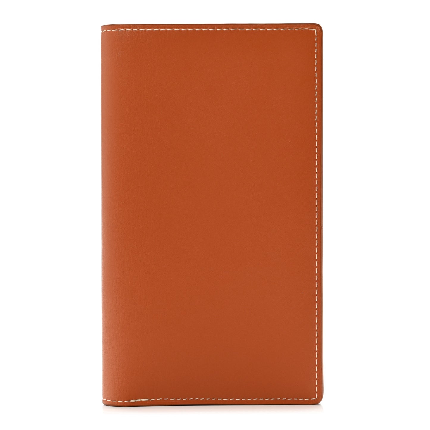 Calfskin Long Bi-Fold Wallet Gold