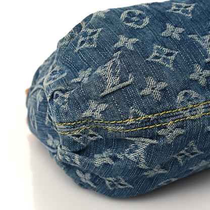Louis Vuitton Monogram Denim Pleaty Blue 7 of 9