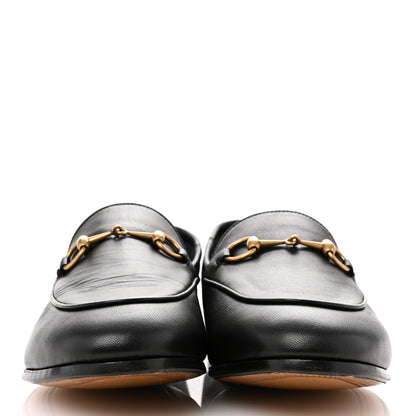 Gucci Lambskin Womens Brixton Horsebit Loafers 38 Black 3 of 11