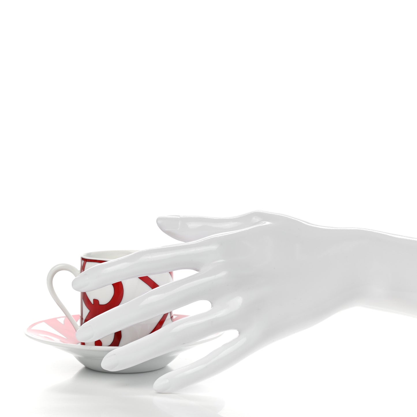 Porcelain Balcon du Guadalquivir Coffee Cup and Saucer Set of 2