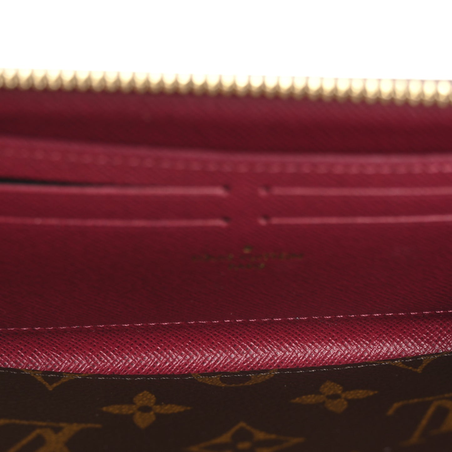 Monogram Clemence Wallet Fuchsia