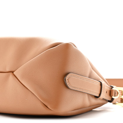 Prada Soft Calfskin Medium Aimee Shoulder Bag Caramel 10 of 11