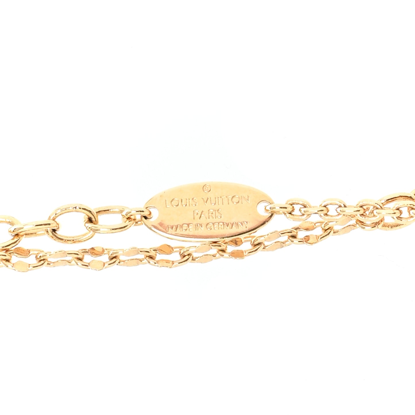Metal Blooming Strass Necklace Gold