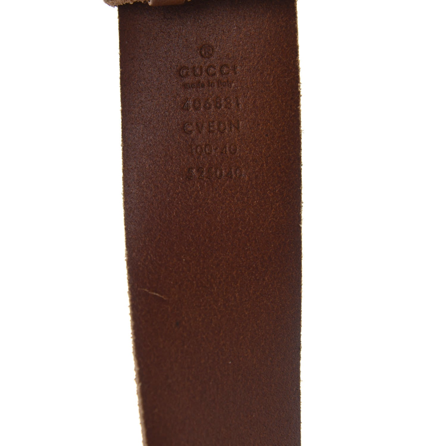 Gucci Cuoio Toscano Nickel Double Double G 40mm Belt 100 40 Cuir 3 of 4
