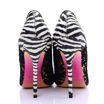 Jimmy Choo X ROB PRUITT Lace Anouk Pumps 38 Multicolor 4 of 12