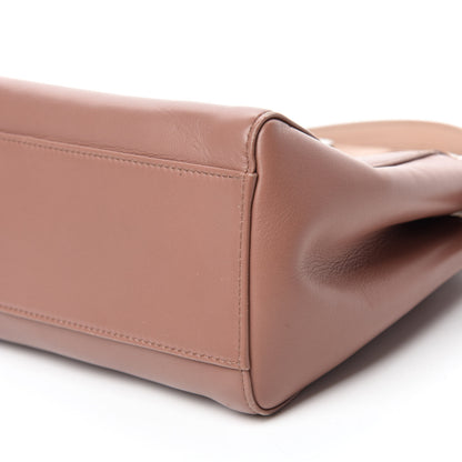 Fendi Nappa Colorblock Mini Peekaboo Iconic Satchel English Rose Plaster Oxigen 8 of 11