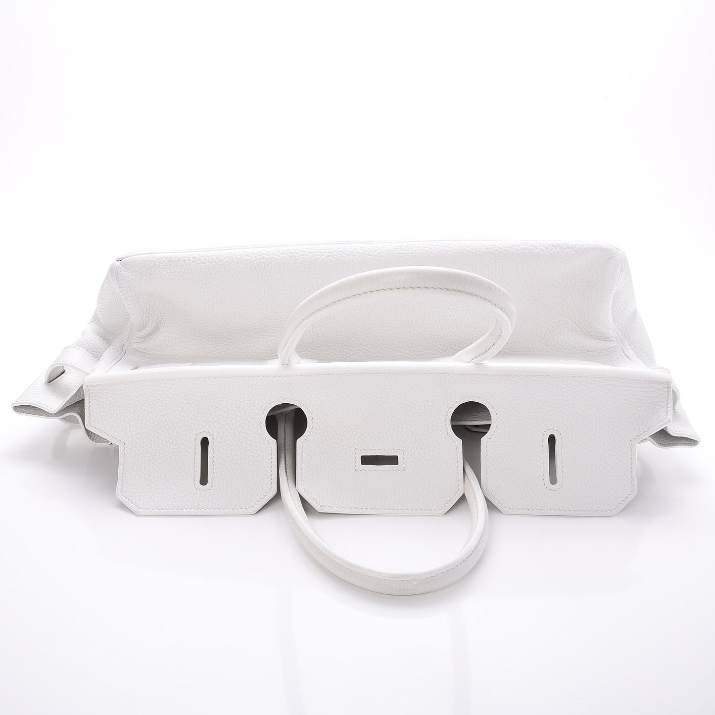 Taurillon Clemence JPG Birkin 42 White
