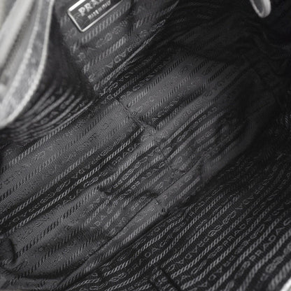 Prada Nappa Dressy Gaufre Messenger Silver 6 of 9