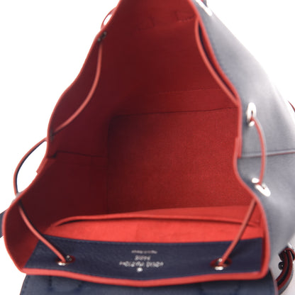 Louis Vuitton Soft Calfskin Lockme Backpack Marine Rouge 5 of 13