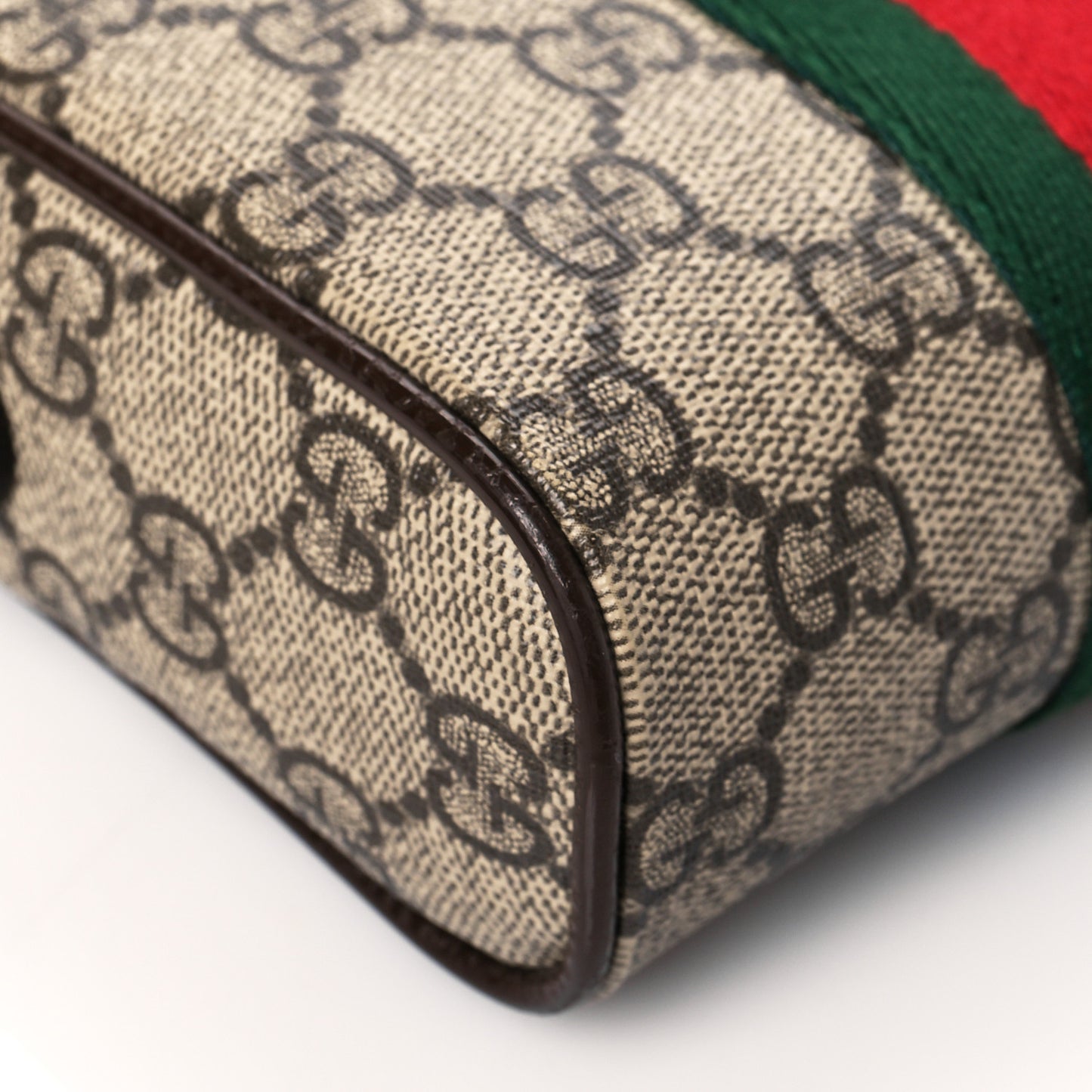 GG Supreme Monogram Web Mini Ophidia Messenger Brown