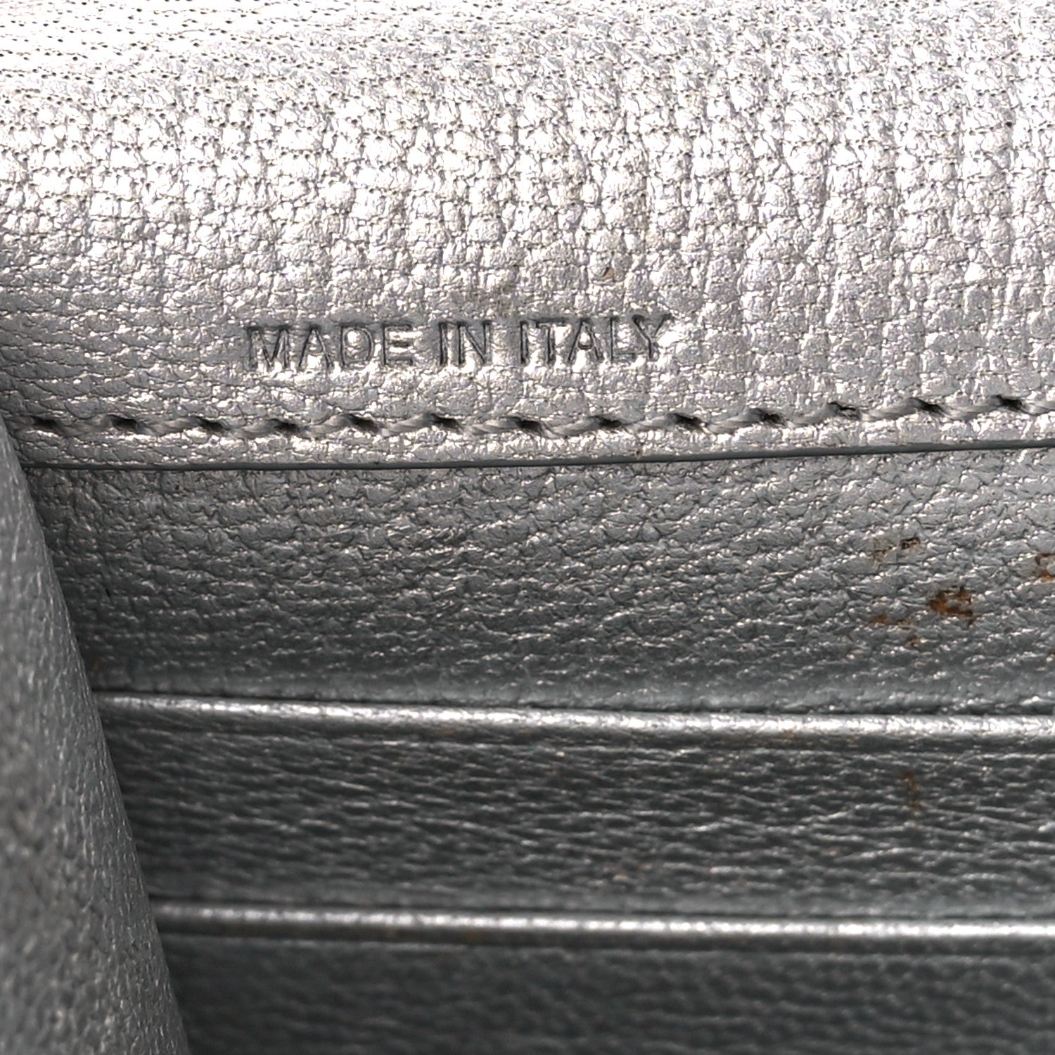 Givenchy Metallic Sugar Goatskin Pandora Chain Wallet Silver 8 of 11