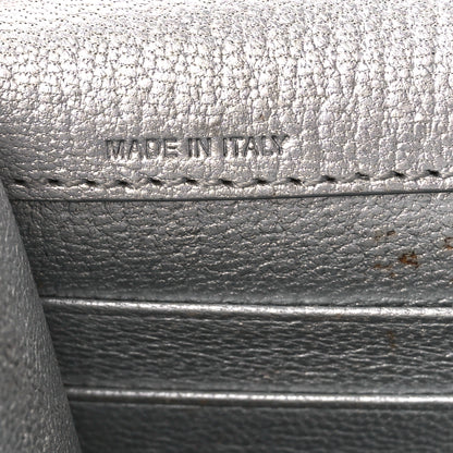 Givenchy Metallic Sugar Goatskin Pandora Chain Wallet Silver 8 of 11