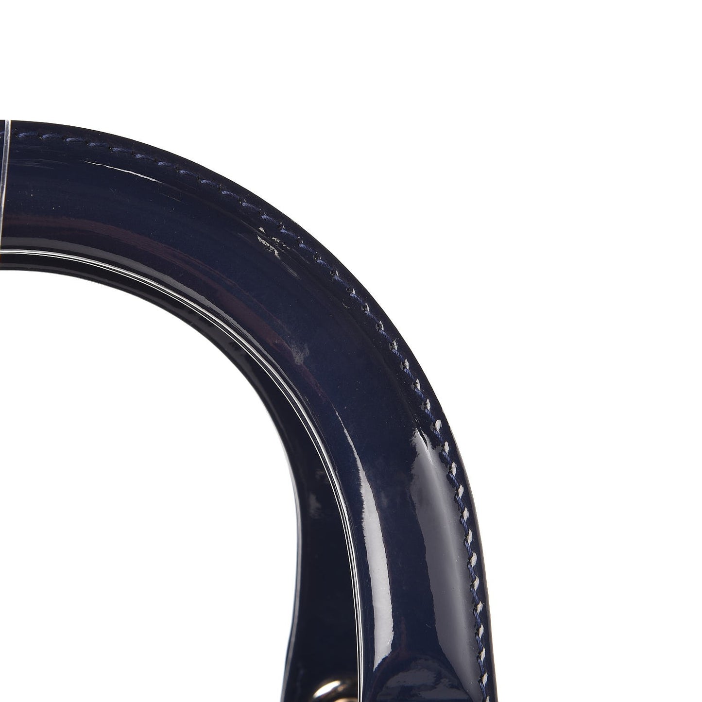 Patent Cannage Medium Lady Dior Navy Blue