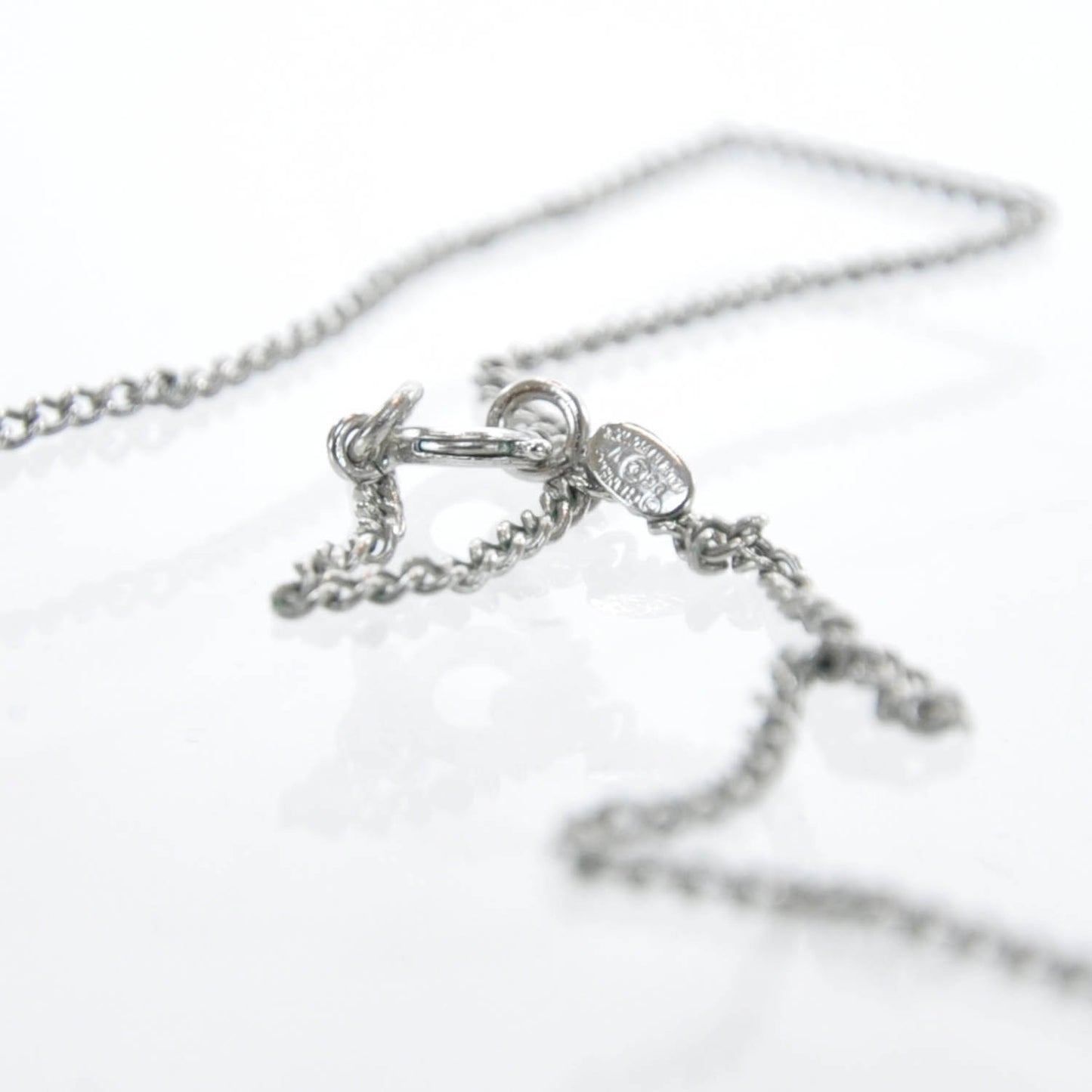Swarovski Crystal CC Necklace Silver
