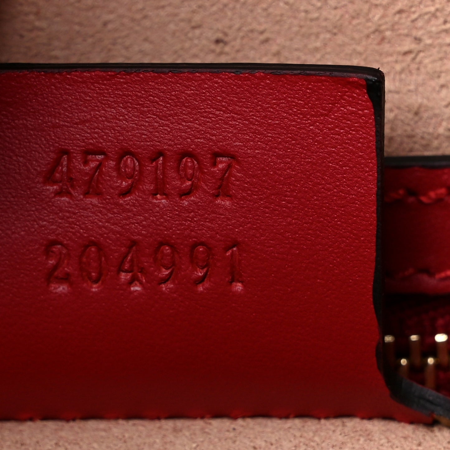 GG Supreme Monogram Medium Padlock Tote Hibiscus Red