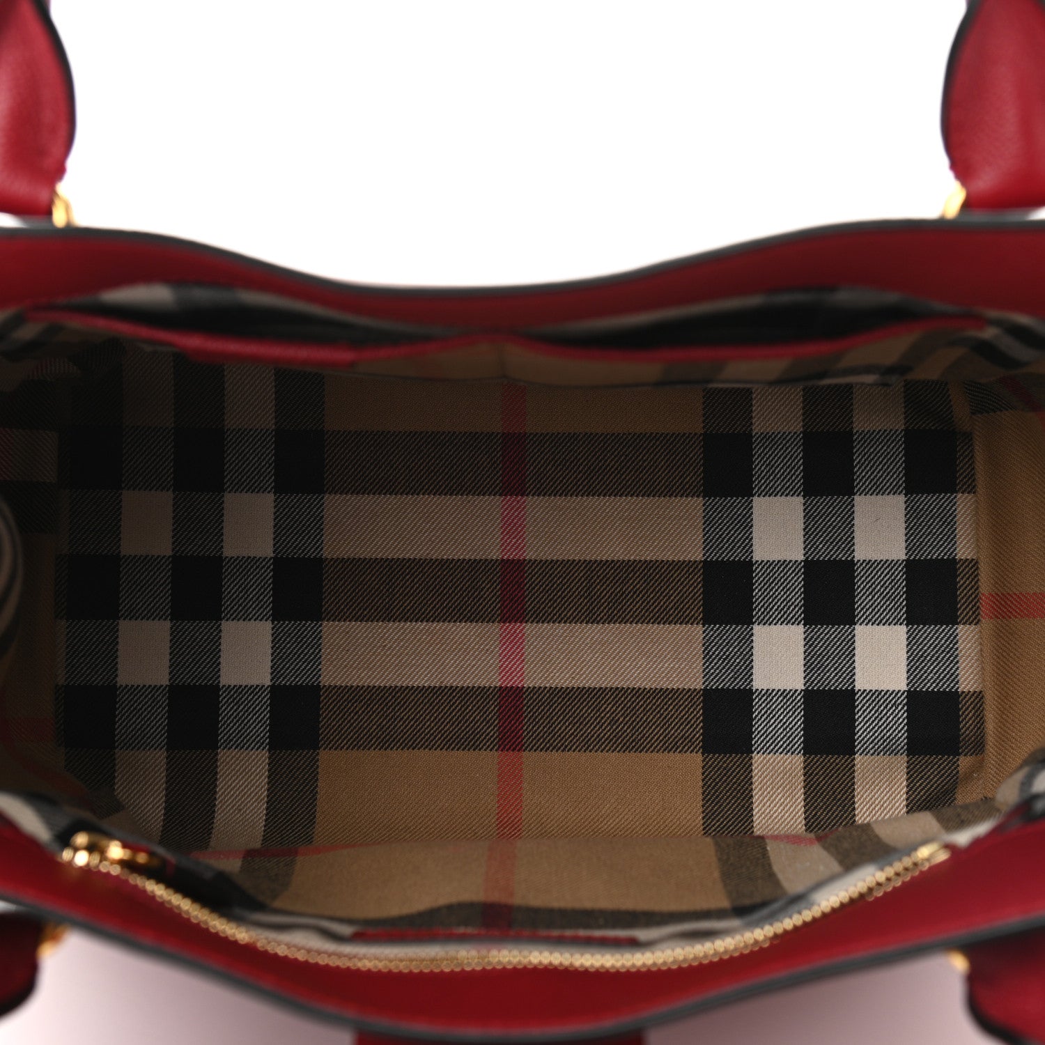 Burberry Soft Grain Calfskin Medium Buckle Tote Parade Red 5 of 12