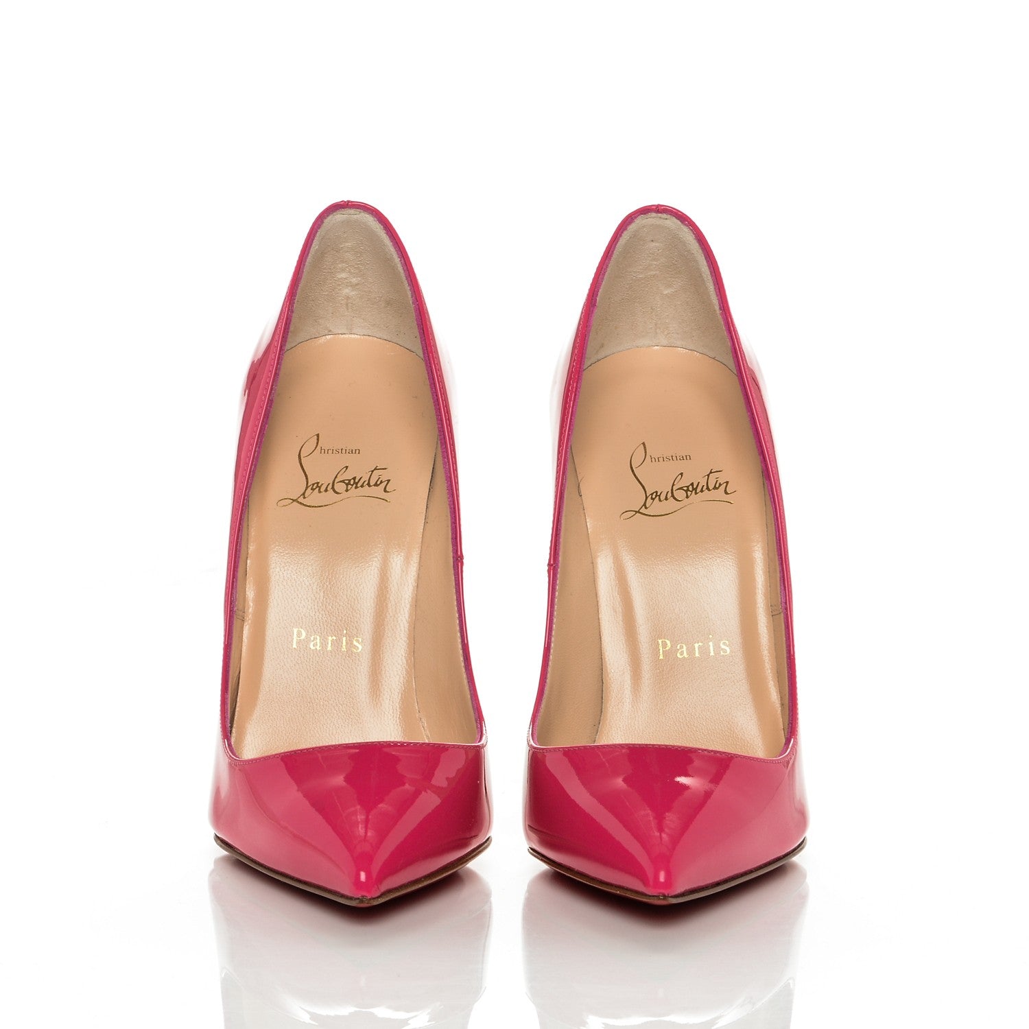 Christian Louboutin Patent Pigalle Follies 120 Pumps 36 Pinky 2 of 7