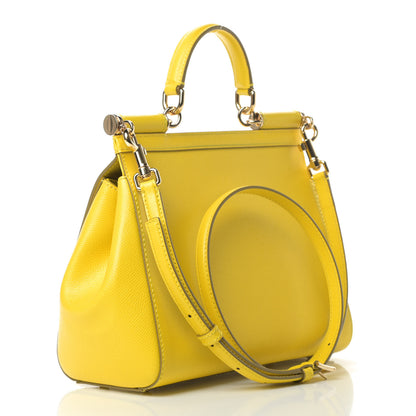 Dolce & Gabbana Dauphine Medium Miss Sicily Satchel Yellow 2 of 4