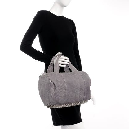 Alexander Wang Pebbled Lambskin Rocco Duffel Grey 2 of 11
