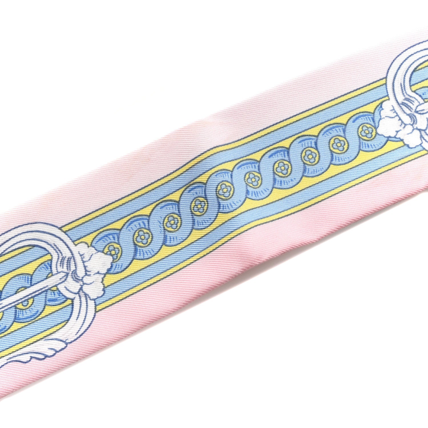 Hermes Silk Bride De Cour Twilly Rose Pale Ciel 3 of 5