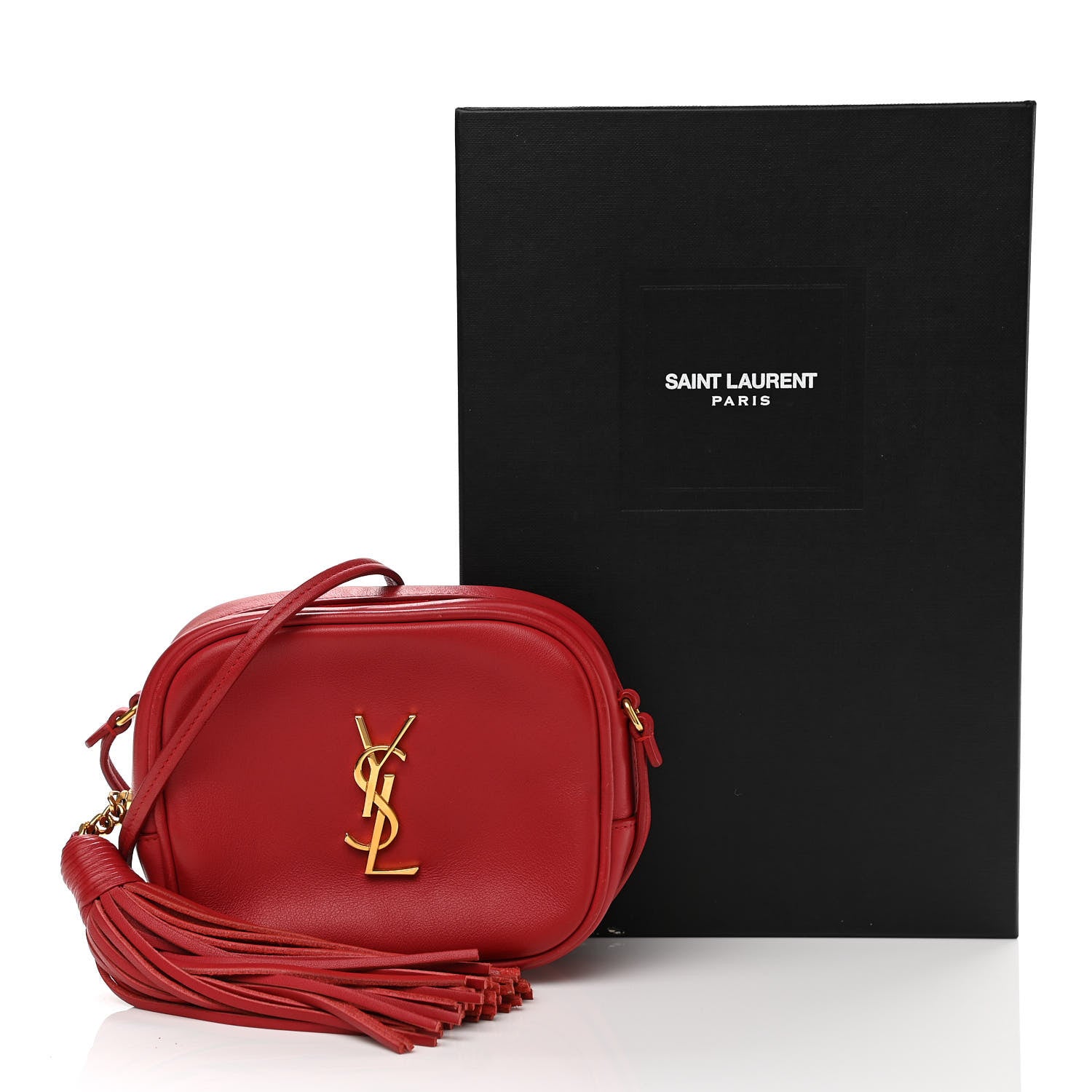 Saint Laurent Nappa Monogram Blogger Bag New Red 11 of 11