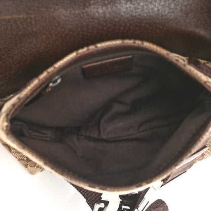 Gucci Monogram Waist Pouch Bag Dark Brown 5 of 9