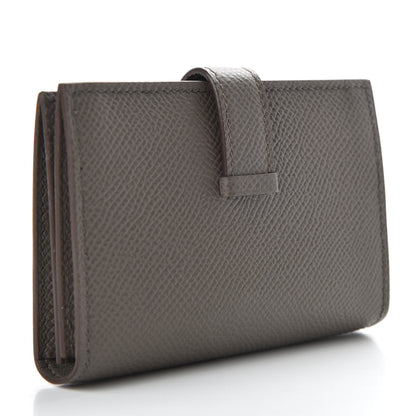 Hermes Epsom Bearn Card Holder Wallet Etain 3 of 8