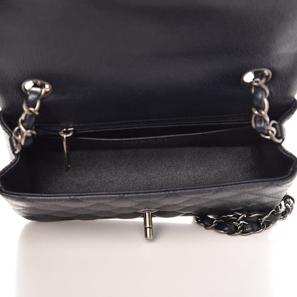 Chanel Caviar Quilted Mini Rectangular Flap Navy 5 of 9